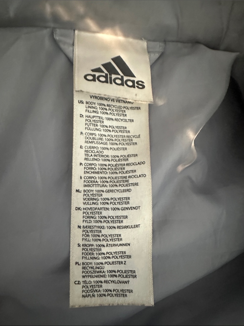Adidas Puffer Zip Up Hoodie Jacket Size XL camouflage - Picture 4 of 8